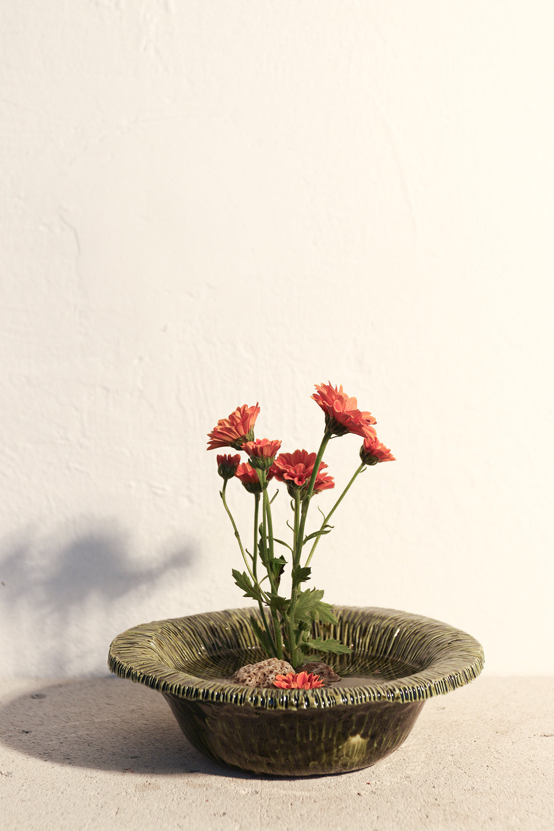 Ikebana Ceramic Plate