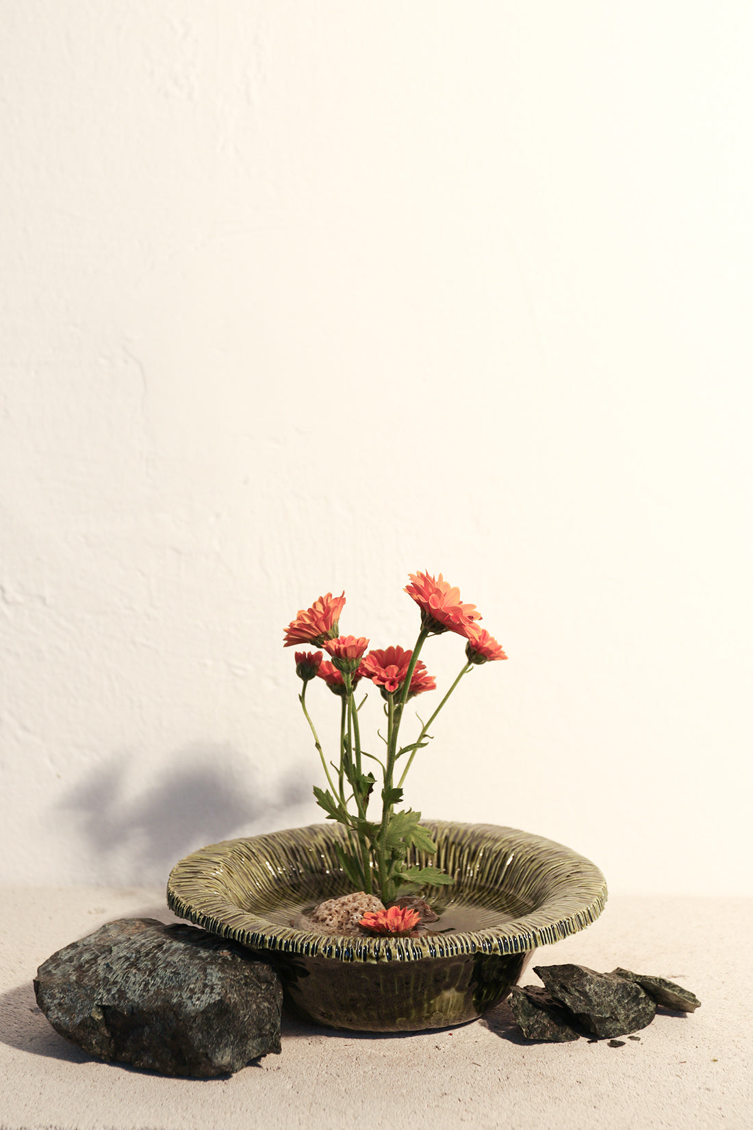 Ikebana Ceramic Plate
