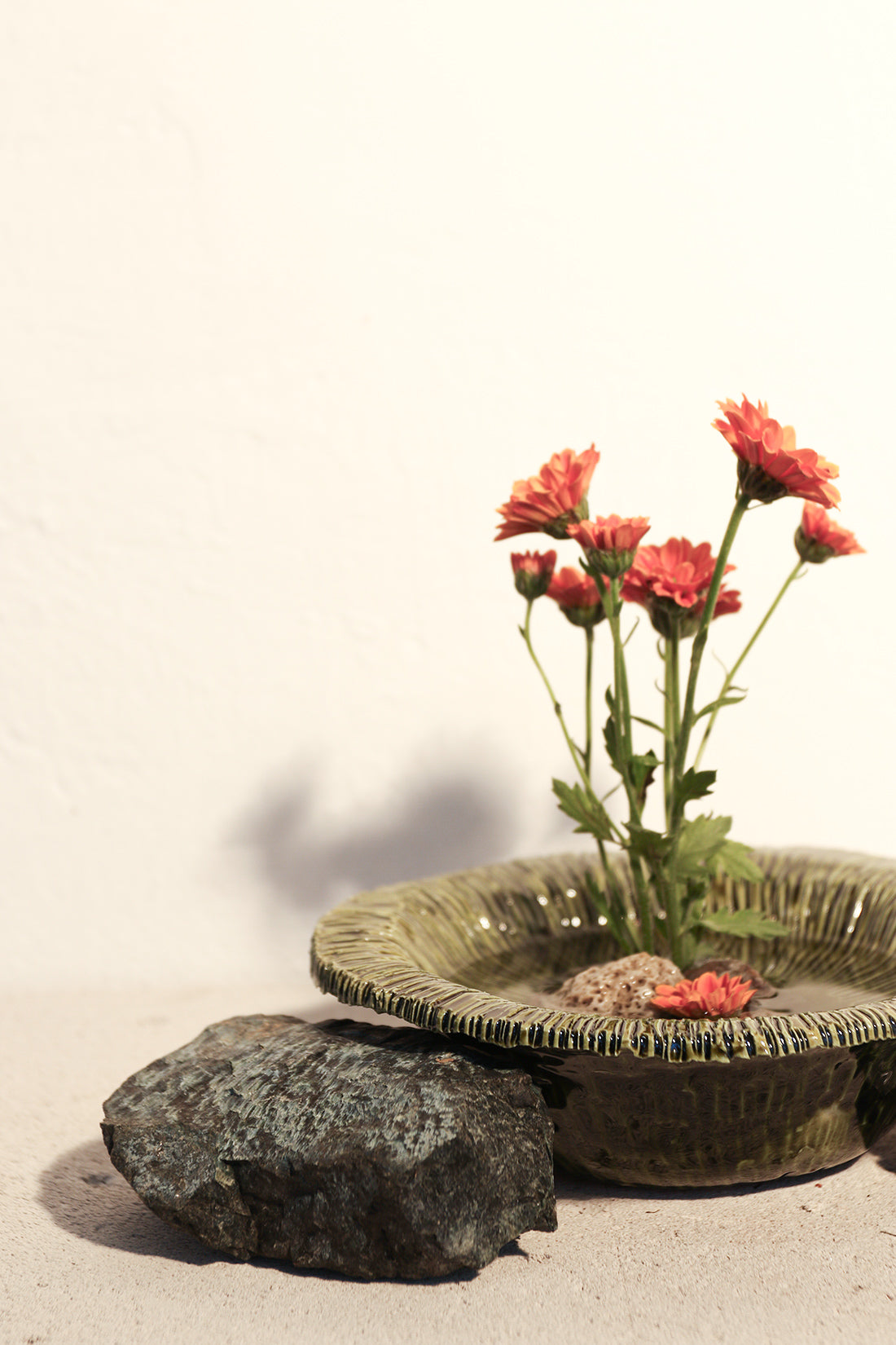 Ikebana Ceramic Plate
