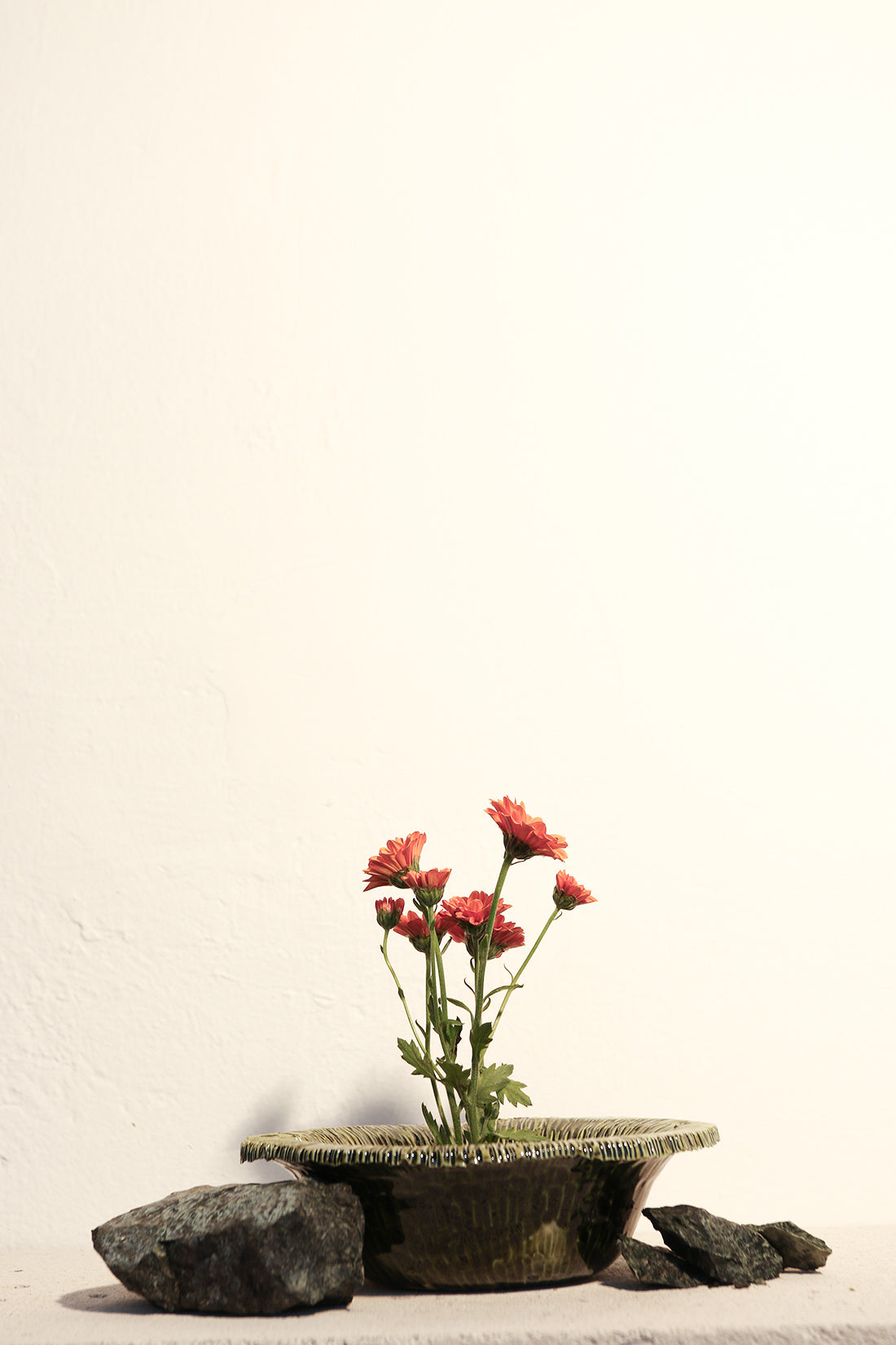 Ikebana Ceramic Plate